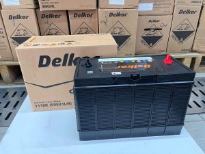 Ắc quy Delkor 12V 100AH 1110K cọc Bulong (cọc vít)